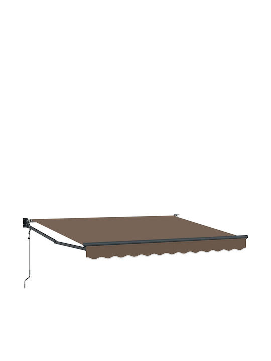 vidaXL Τέντα Βεράντας Καφέ 3.5x2m