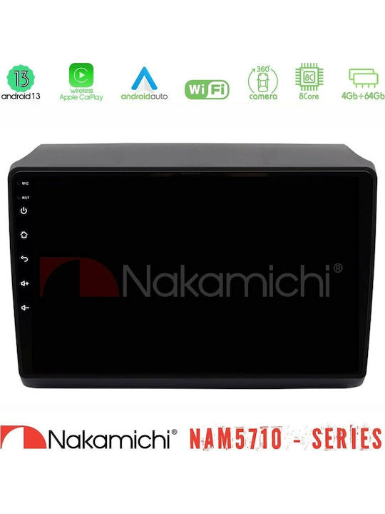 Nakamichi Car Audio System for Peugeot Boxer Fiat Ducato Citroen Jumper Bluetooth USB WiFi GPS Apple CarPlay Android Auto with 9" Touch Screen