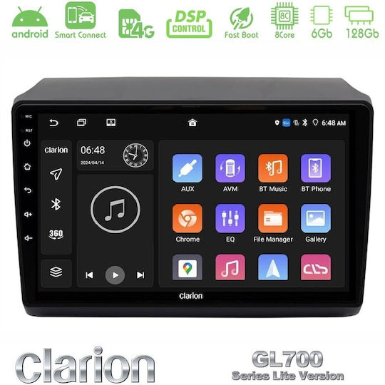 Clarion Ηχοσύστημα Αυτοκινήτου για Peugeot Boxer Fiat Ducato Citroen Jumper 2022-2023 (Bluetooth/USB/WiFi/GPS/Apple-Carplay/Android-Auto) με Οθόνη Αφής 9"