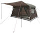 vidaXL Summer Camping Tent Brown 320x210x180cm