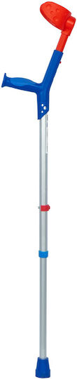 Kinder Ellbogen-Batterie Verstellbarer Griff Blau 0813172