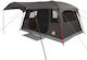vidaXL Summer Camping Tent Tunnel Brown for 12 People 427x305x205cm
