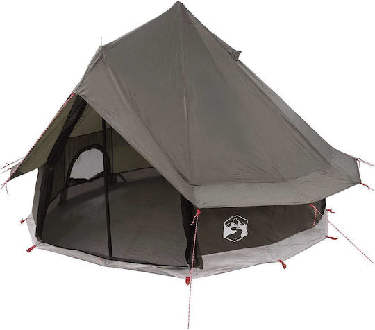 vidaXL Καλοκαιρινή Σκηνή Camping Teepee Καφέ 250x250εκ.