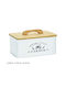 General Trade Caseta Utilizare Generală Cu Capac Metalic Alb 14cm 1 Bucată