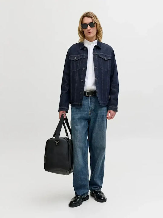 Men's Jeans Pants With Relaxed Baggy Fit Blue Denim