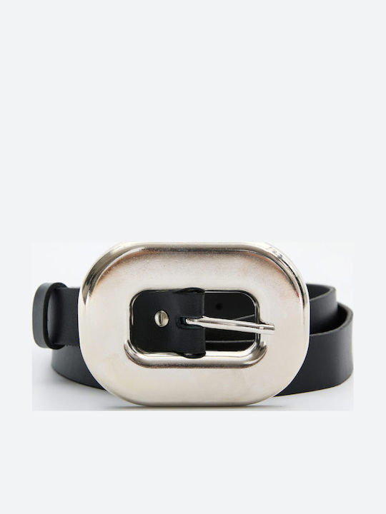 Leather Twist Φαρδιά Δερμάτινη Γυναικεία Ζώνη Μ...