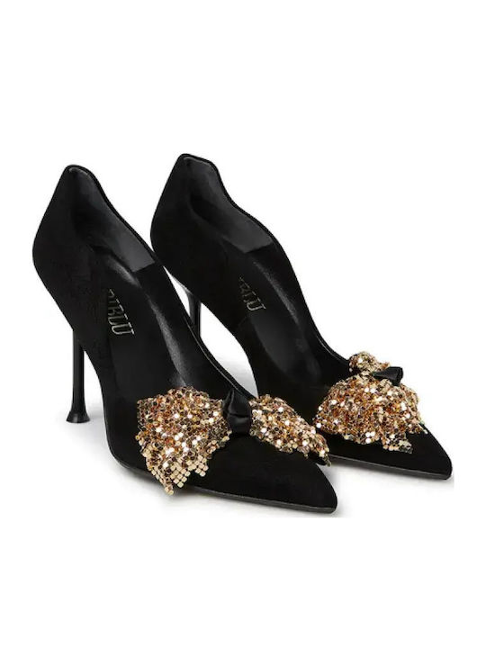 Suede Heels With High Heel Black