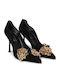 Suede Heels With High Heel Black