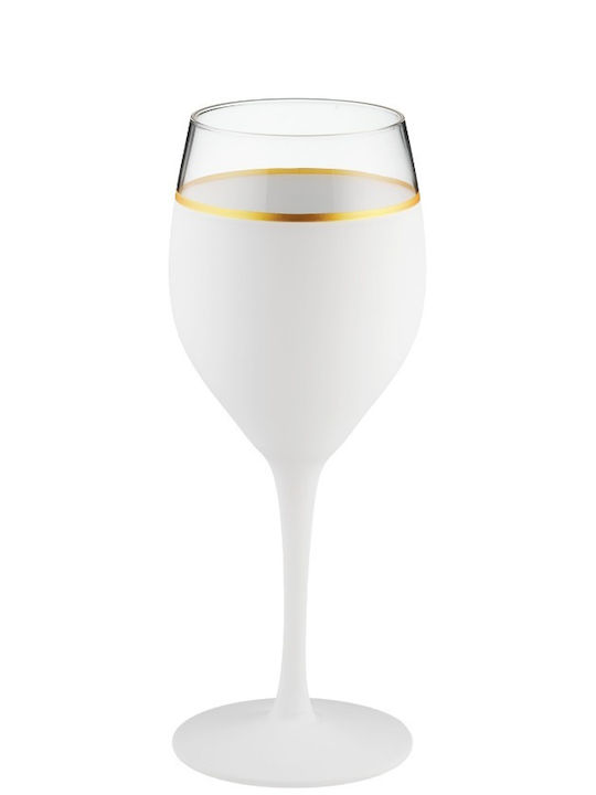 Georgiou White Glass Wedding Wine Glasses