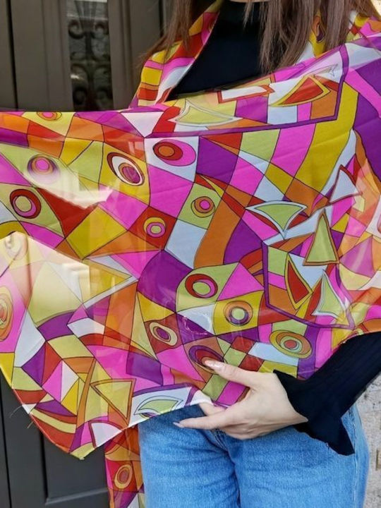 Women's Silk Shawl Fuchsia
