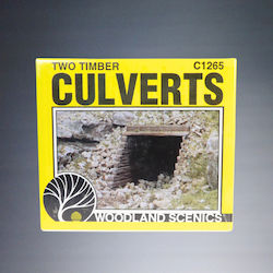 Woodland Scenics Modeling Accessories Two Timber Culverts Ho 1:87 C1265