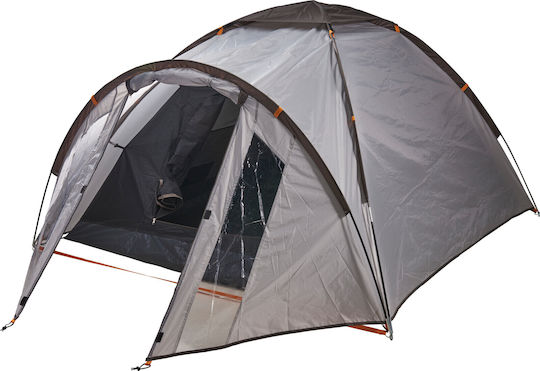 Redcliffs Camping Mountaineering Tent Gray with Double Cloth 4 Seasons for 3 People Waterproof 3000mm 300x190x125cm