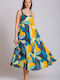 Rima Beachwear Women's Maxi Beach Dress Yellow