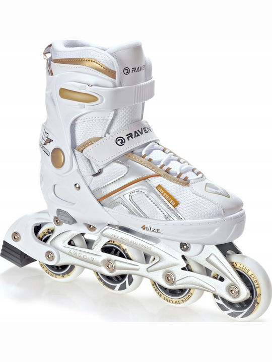 Raven Pulse Inline Αυξομειούμενα Rollers Λευκά Ενηλίκων