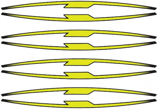 Puig Decorative Rim Sticker Performance 21833g Yellow