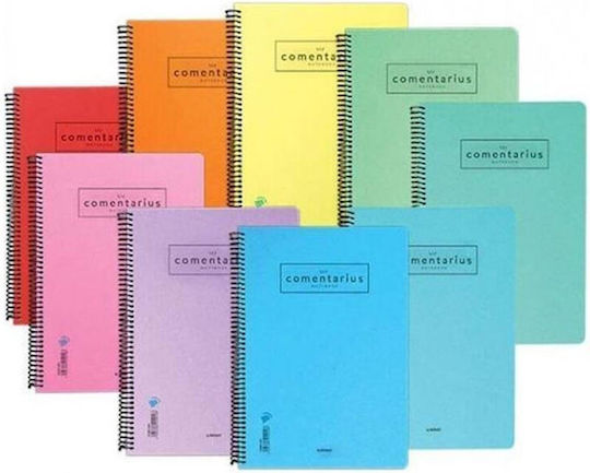 A&G Paper Spiral Ruled Notebook A4 90 Paper Sheets 3 Subjects (Miscellaneous Colours)