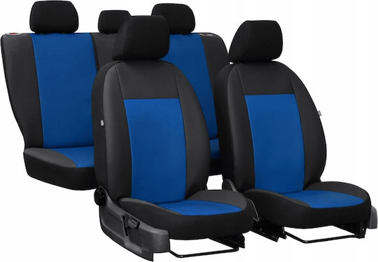 Καλύμματα Αυτοκινήτου 5 Θέσεων Δερματίνη Pelle Premium Black-blue