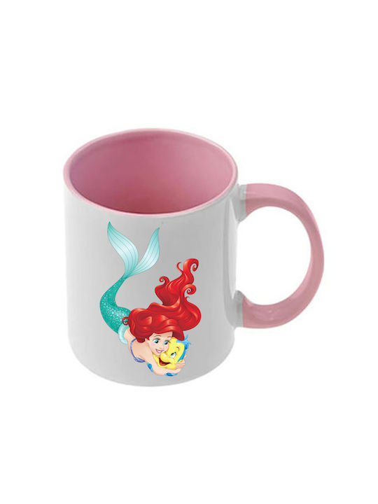 Photoretous Keramiktasse Ariel Rosa Mit Griff I...