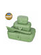 Koziol Set Plastic Lunch Boxes Green 3 Pieces