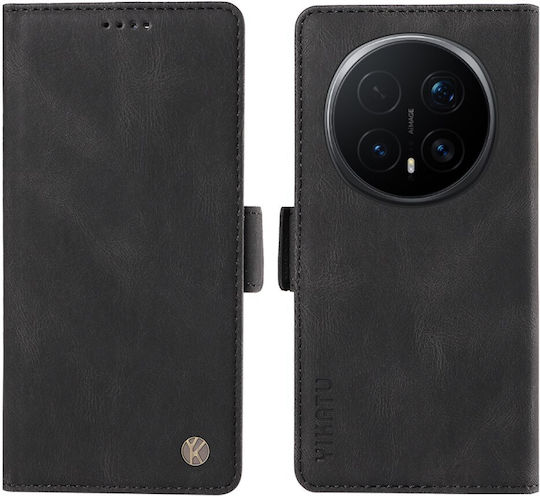 Yikatu Yikatu Handyhüllen aus Synthetischem Leder und Silikon Schwarz (Honor Magic8 Pro)
