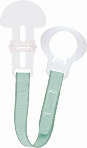 Mam Pacifier Ribbon from Fabric Green