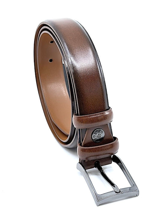 Legend Accessories Ανδρική Ζώνη Δερμάτινη Ταμπά