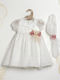 Lollipop White Baptism Dress Made of Tulle