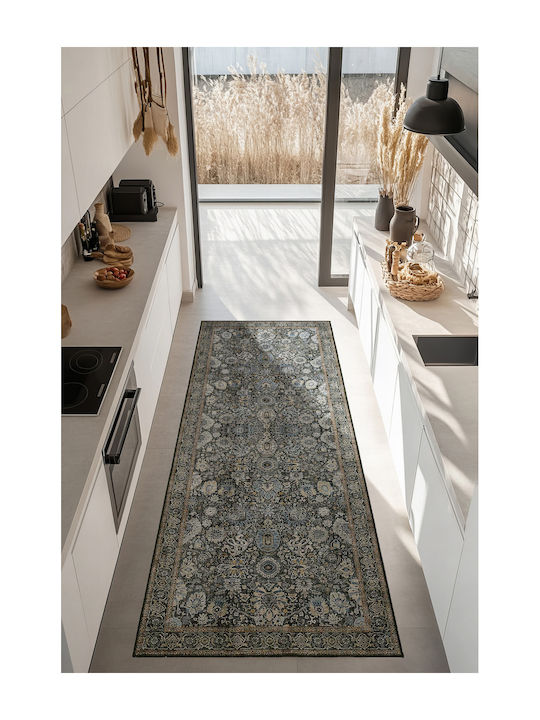SteweHome Ορθογώνιο Χαλάκι Κουζίνας Γκρι 95x200εκ.