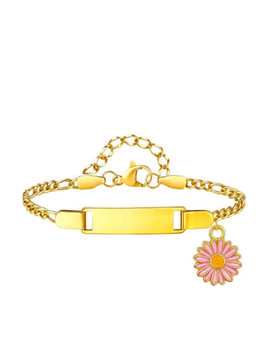 Callajewels Brățară Pentru Copii Din Oțel Cu Floare