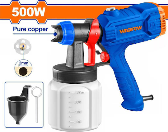 Wadfow WEG1A18 Electric Paint Spray Gun 500W with 0.8lt Container