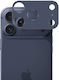 Techwave Full Cover Camera Bar Tempered Glass Apple Iphone 17 Pro Navy Blue
