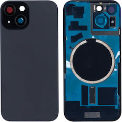 Sticlă Spate Apple iPhone 15 Deschidere Mare Cameră Neagră Compatibilă Sticlă Spate Apple iPhone 15 Deschidere Mare Cameră Neagră Compatibilă
