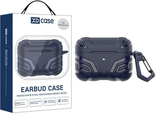 Airpods Pro 2 Xdcase Dark Earbuds Case Tpu Carabiner Dark Blue