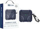 Airpods 4 Xdcase Earbuds Case Tpu Dark Pattern Carabiner Dark Blue