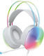 XO GE11 Over Ear Gaming Headset με σύνδεση 3.5mm / USB Λευκό