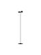 VK Lighting LED Floor Lamp Height 156.7cm With Warm White Light 2096lm Black