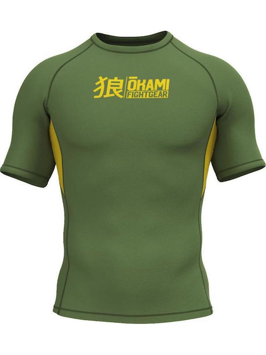 Okami Ανδρική Κοντομάνικη Μπλούζα ORS144 για Jiu-Jitsu / MMA / Kickboxing Πράσινη Okami Ανδρική Κοντομάνικη Μπλούζα ORS144 για Jiu-Jitsu / MMA / Kickboxing Πράσινη