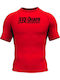Okami Men's Short Sleeve Martial Arts Shirt ORS143 for Jiu-Jitsu MMA Kickboxing Red