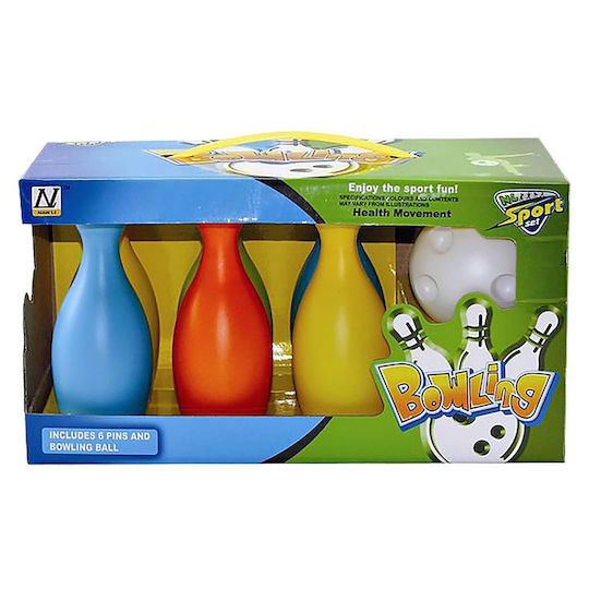 Bowling 6 Pins 1 Ball 31x16cm Toymarkt 913703 1 Piece