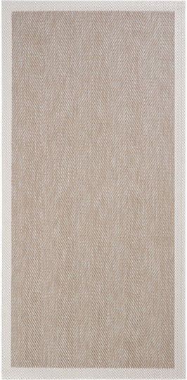 SteweHome Kitchen Runner Mat with Non-Slip Backing Beige 80x150cm