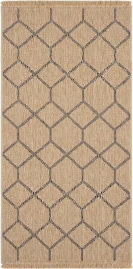 SteweHome Rectangular Kitchen Mat with Non-Slip Backing Modern 100x300cm