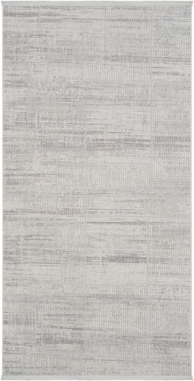 SteweHome Rectangular Kitchen Mat with Non-Slip Backing Gray 100x150cm