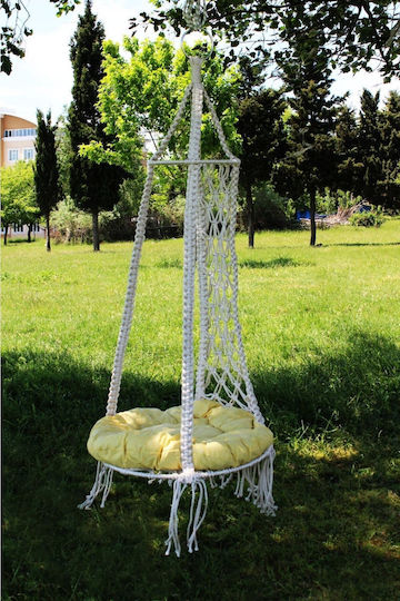Stewehome Kids Swing Fabric Easy Installation Outdoor White 100x100 Cm