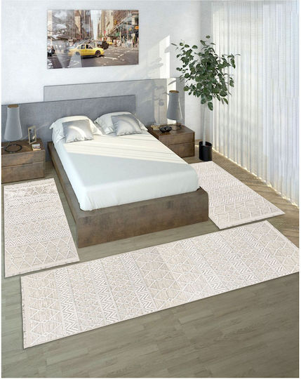 SteweHome Modern Bedroom Rug Sets Stewehome STE-028345-V63410-213560 3 Pieces