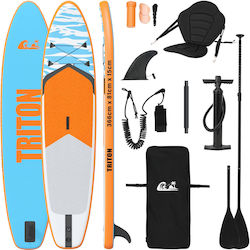 vidaXL Triton Φουσκωτή Σανίδα SUP Μπλε vidaXL Triton Φουσκωτή Σανίδα SUP Μπλε