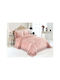 SteweHome Knitted Blanket Set Super Double 220x240cm Pink