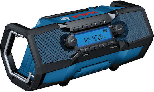 Bosch GP18V-3C Tischradio Wiederaufladbar mit Bluetooth und USB Blau