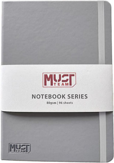 Must Team Set of 6 A5 Notebooks 96 Sheets Ruled with Rubber Band (Miscellaneous Designs)