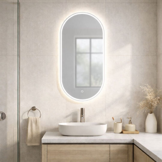 Savvopoulos Oglindă de Baie cu Lumini LED cu Atingere 60x90cm