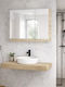 Savvopoulos Nireas 65 Badezimmerspiegel mit Schrank 65x14cm Graues